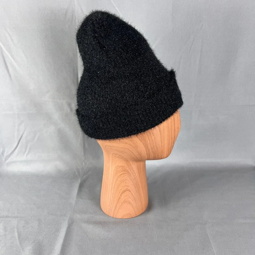 Peanuts Beanie Hat Gloves Set Kids One Size Knit Black Snoopy Winter Warm